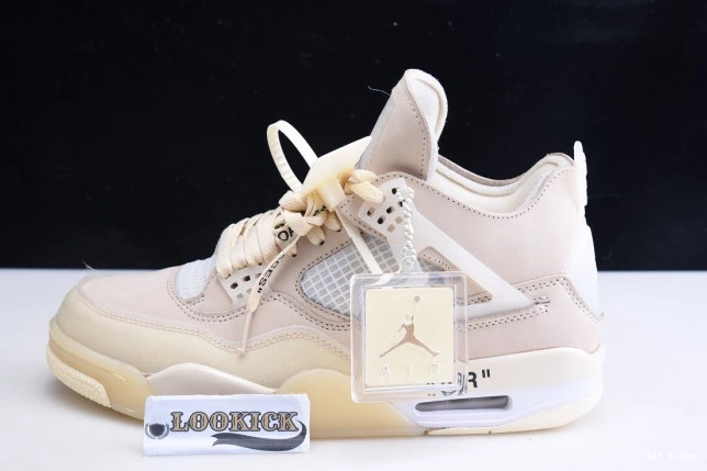 1st Kicks Shoes CV9388-100 x Off-White 4 Sail Jordan Air 0721